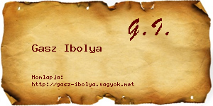 Gasz Ibolya névjegykártya